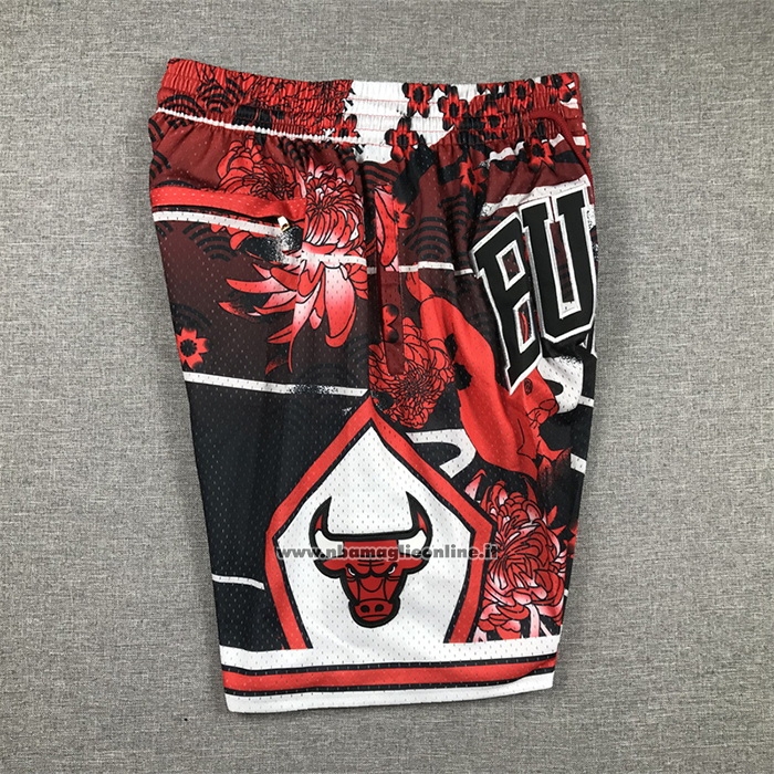 Pantaloncini Chicago Bulls Lunar New Year Mitchell & Ness Just Don Rosso